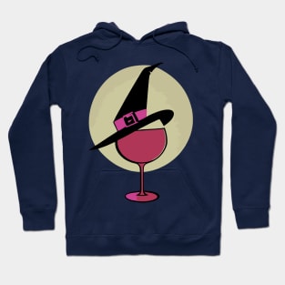 Witches and Wine Halloween Red Wine Lover Hoodie